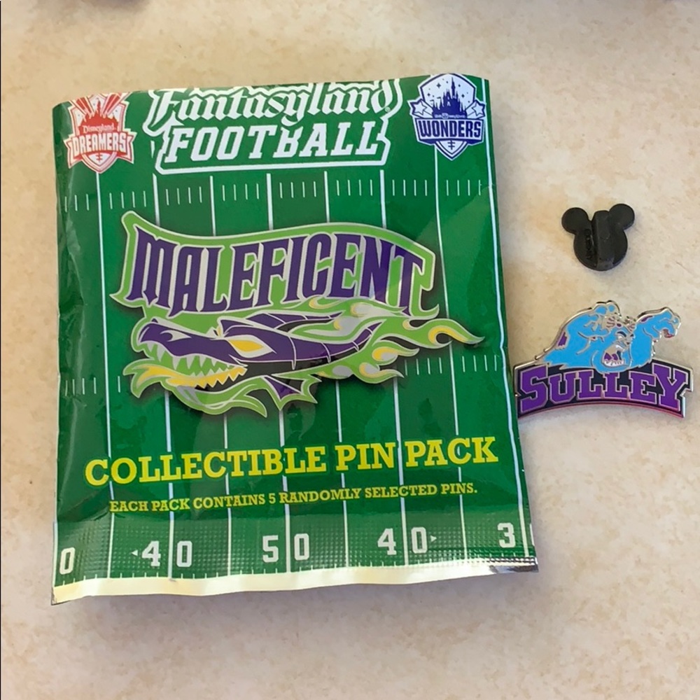 Sulley Disney Fantasyland Football pin